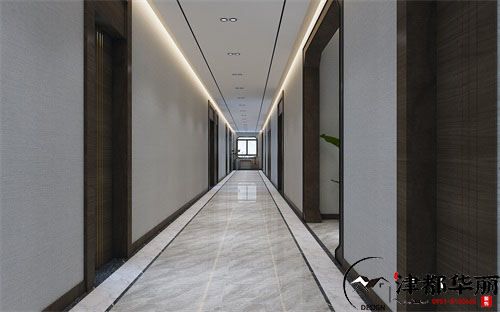 石嘴山办公室装修设计项目|津都华丽设计