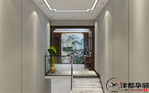 石嘴山办公室装修设计项目|津都华丽设计