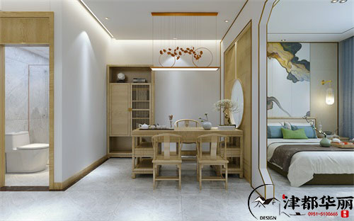 石嘴山办公室装修设计项目|津都华丽设计