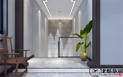 石嘴山办公室装修设计项目|津都华丽设计