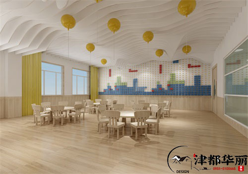 石嘴山七彩阳光幼儿园设计方案鉴赏|温馨舒适,多彩童真