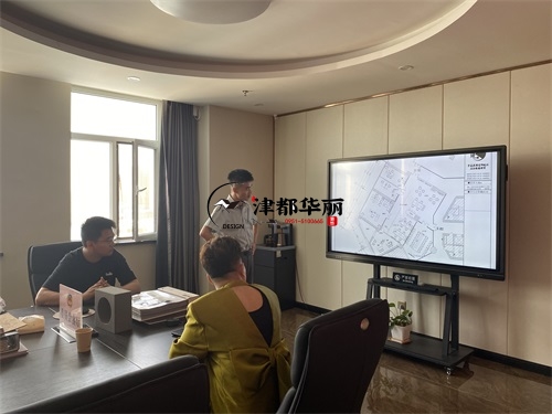 石嘴山办公室装修设计项目|津都华丽设计