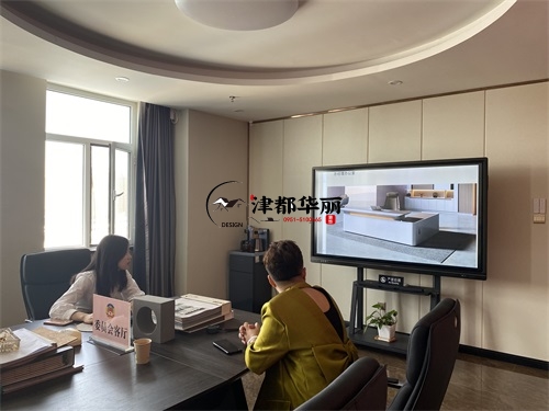 石嘴山办公室装修设计项目|津都华丽设计