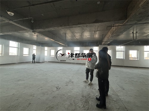 石嘴山办公室装修设计项目|津都华丽设计