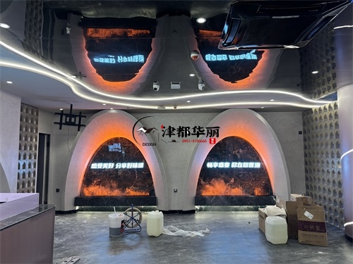 石嘴山自助餐厅装修设计项目|津都华丽设计