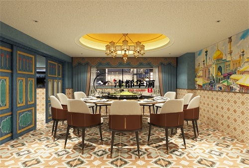 石嘴山餐厅装修设计项目|津都华丽设计