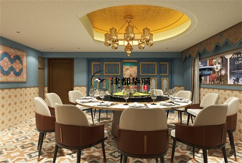 石嘴山餐厅装修设计项目|津都华丽设计