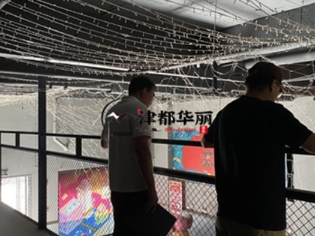 石嘴山装修公司|石嘴山民谣集酒馆设计装修项目现场勘察