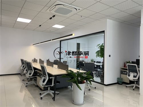 石嘴山办公室装修设计项目|津都华丽设计