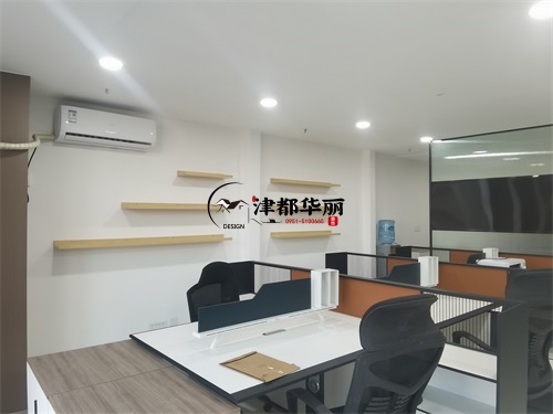石嘴山办公室装修设计项目|津都华丽设计