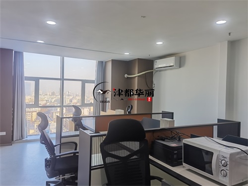 石嘴山办公室装修设计项目|津都华丽设计