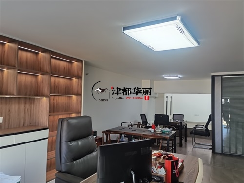 石嘴山办公室装修设计项目|津都华丽设计