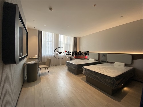 石嘴山轻居酒店装修设计项目|津都华丽设计