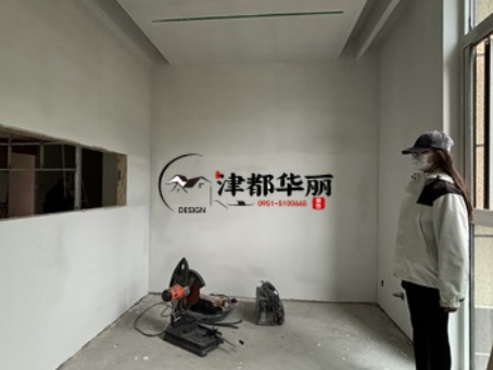 石嘴山装修公司|石嘴山音一办公室装修项目现场巡检